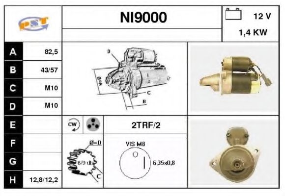 Стартер SNRA NI9000