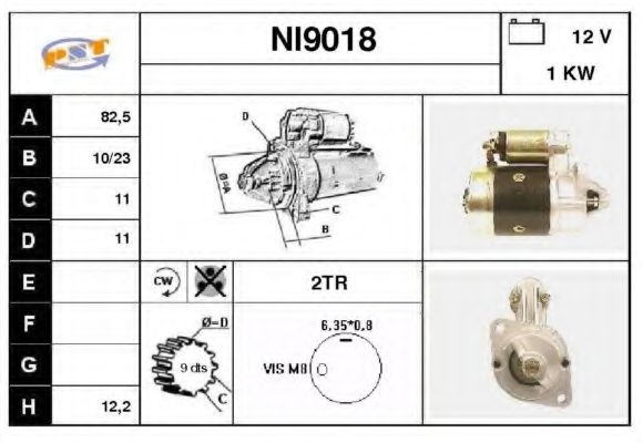 Стартер SNRA NI9018