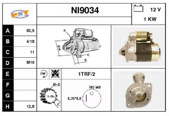 Стартер SNRA NI9034