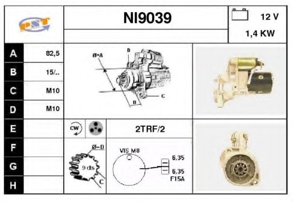 Стартер SNRA NI9039