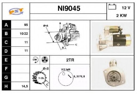 Стартер SNRA NI9045