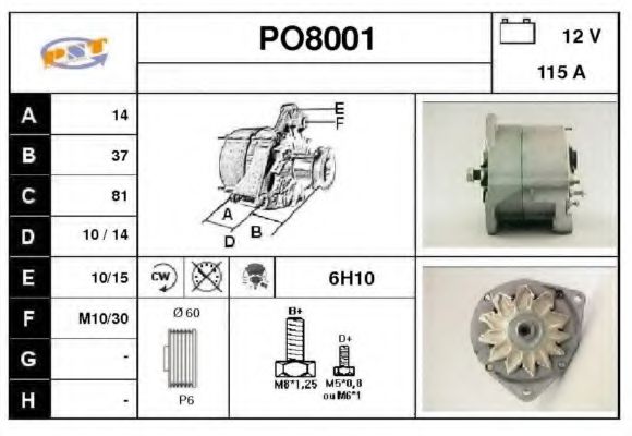 Генератор SNRA PO8001