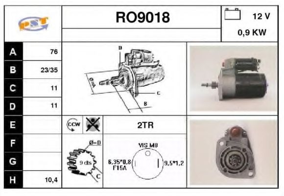 Стартер SNRA RO9018