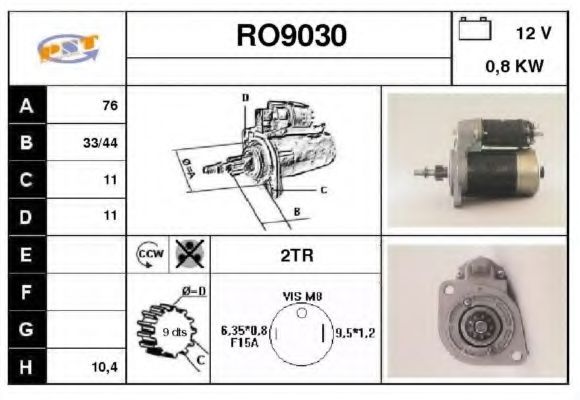 Стартер SNRA RO9030