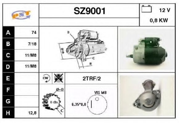 Стартер SNRA SZ9001