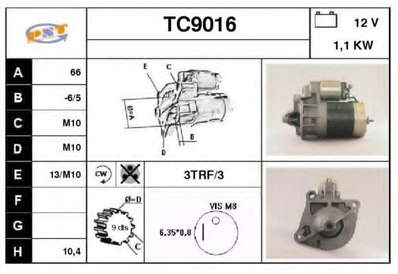 Стартер SNRA TC9016