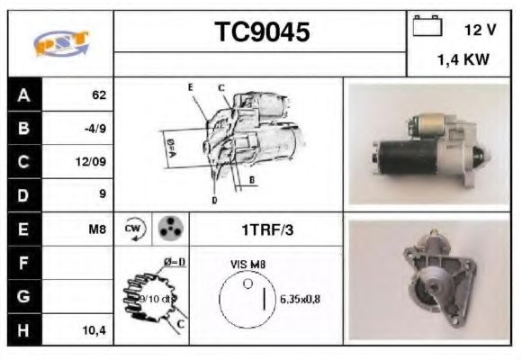 Стартер SNRA TC9045