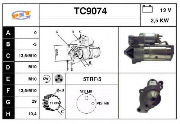 Стартер SNRA TC9074