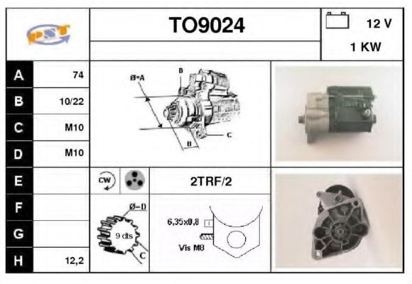 Стартер SNRA TO9024