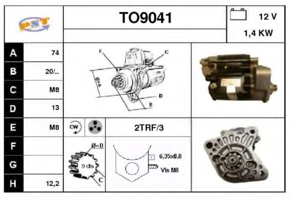 Стартер SNRA TO9041
