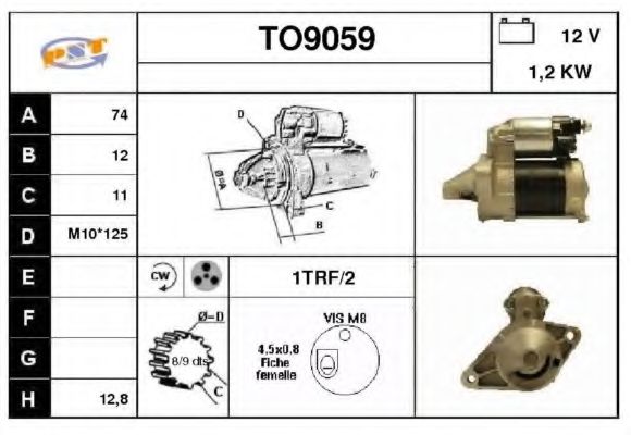 Стартер SNRA TO9059