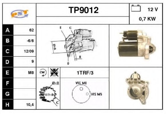 Стартер SNRA TP9012