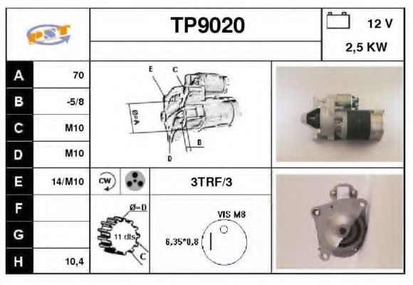 Стартер SNRA TP9020