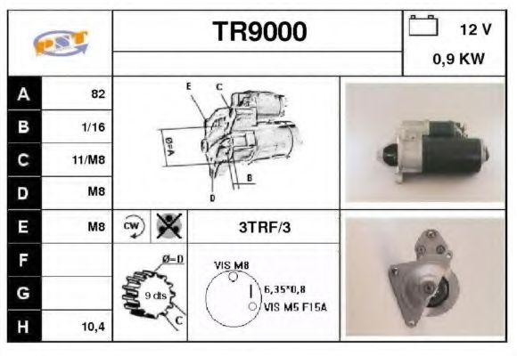 Стартер SNRA TR9000
