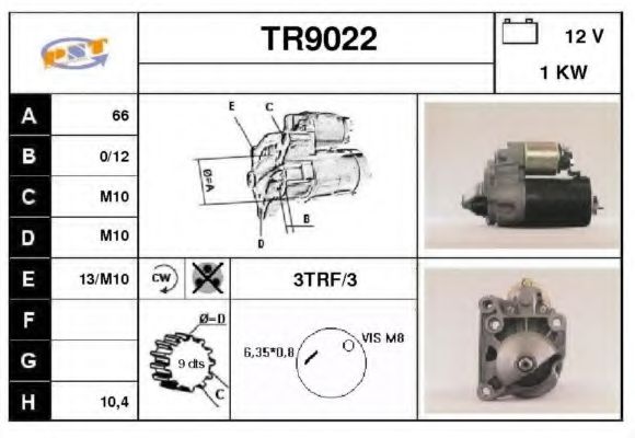 Стартер SNRA TR9022