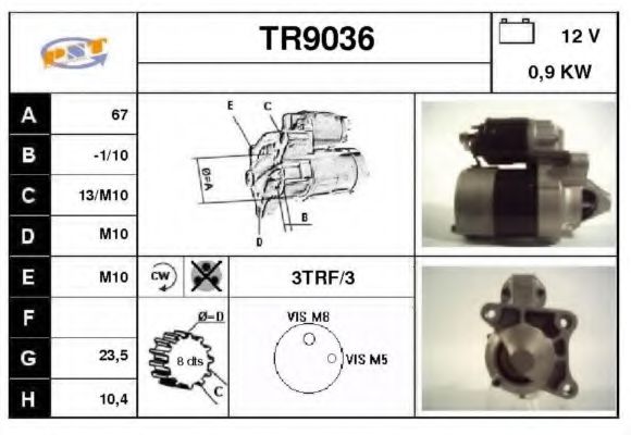 Стартер SNRA TR9036