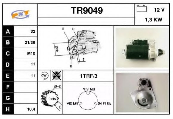 Стартер SNRA TR9049
