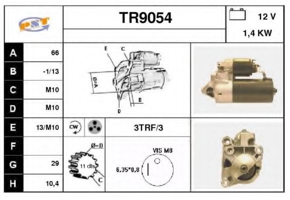 Стартер SNRA TR9054