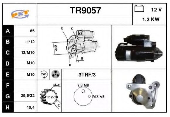 Стартер SNRA TR9057