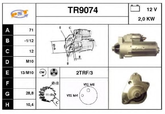 Стартер SNRA TR9074