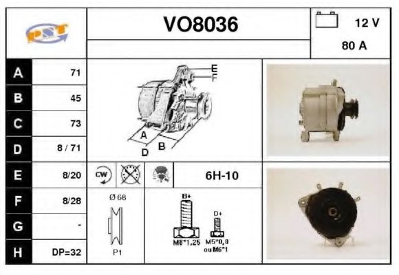 Генератор SNRA VO8036