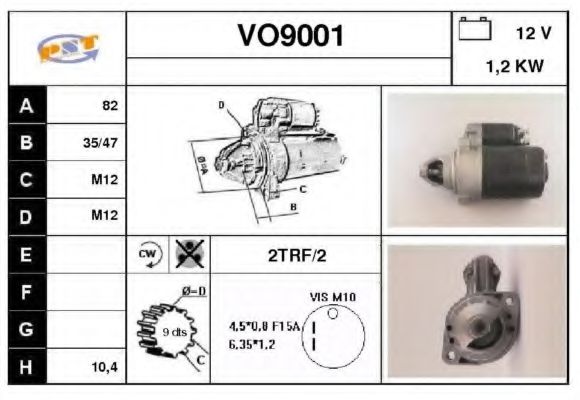 Стартер SNRA VO9001