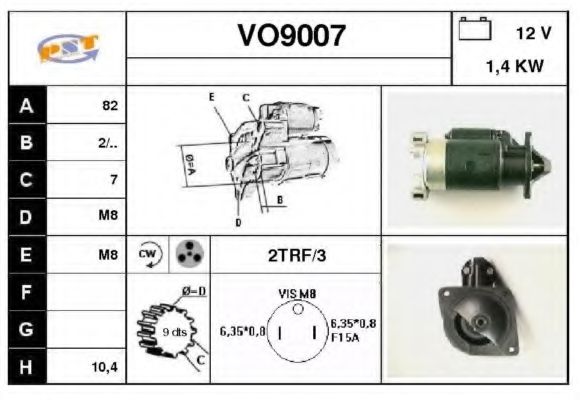 Стартер SNRA VO9007