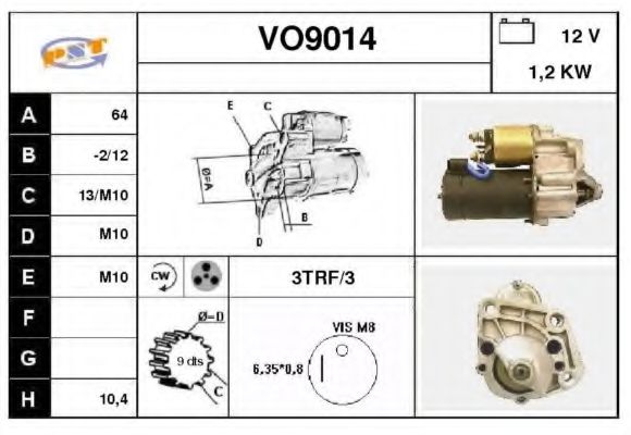 Стартер SNRA VO9014