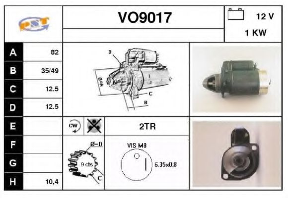 Стартер SNRA VO9017