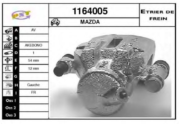 Тормозной суппорт BUDWEG CALIPER 34038