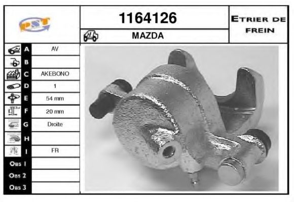 Тормозной суппорт BUDWEG CALIPER 341887
