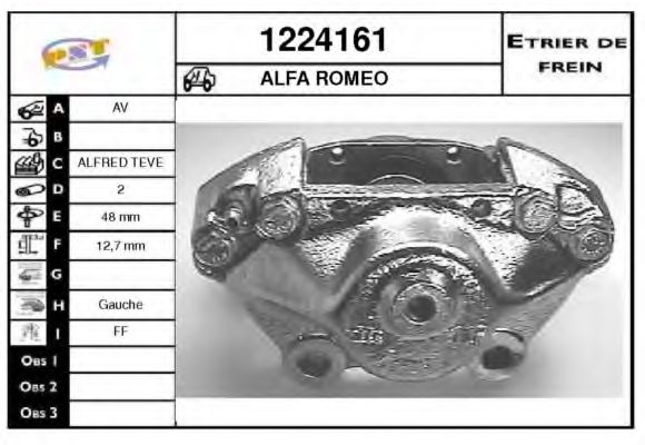Тормозной суппорт BUDWEG CALIPER 341578