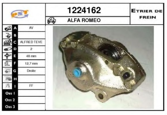 Тормозной суппорт BUDWEG CALIPER 341579