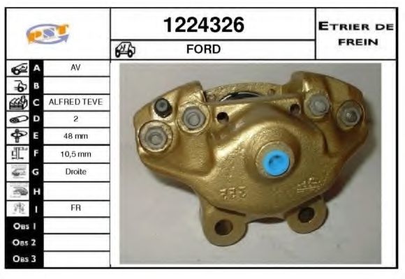 Тормозной суппорт SNRA 1224326