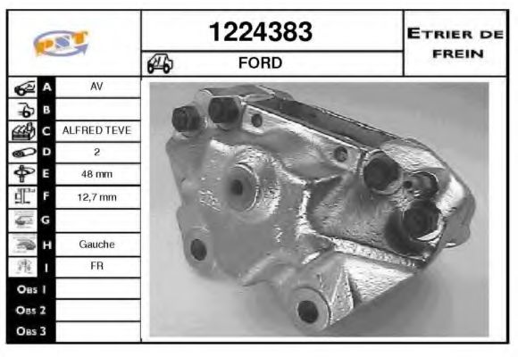 Тормозной суппорт SNRA 1224383