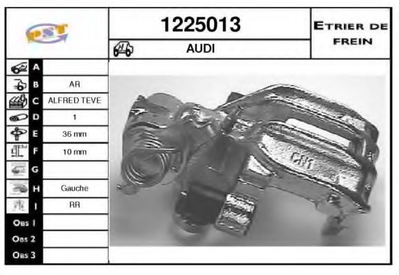 Тормозной суппорт SNRA 1225013