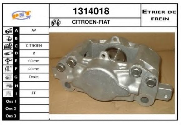 Тормозной суппорт BUDWEG CALIPER 34933