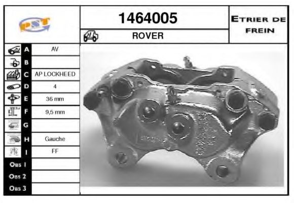 Тормозной суппорт SNRA 1464005