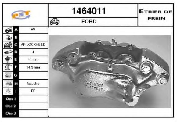 Тормозной суппорт SNRA 1464011