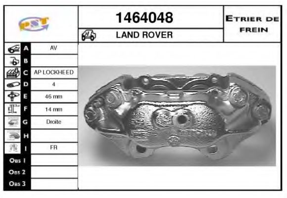Тормозной суппорт SNRA 1464048