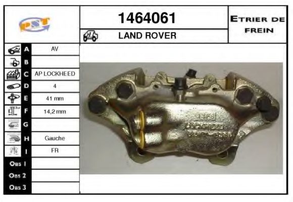 Тормозной суппорт SNRA 1464061