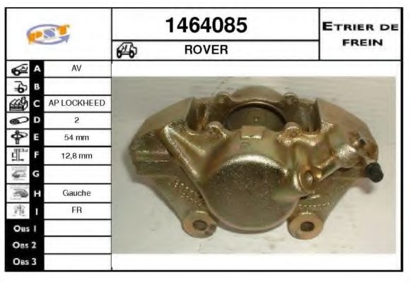 Тормозной суппорт BUDWEG CALIPER 341632