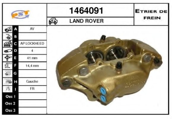 Тормозной суппорт SNRA 1464091