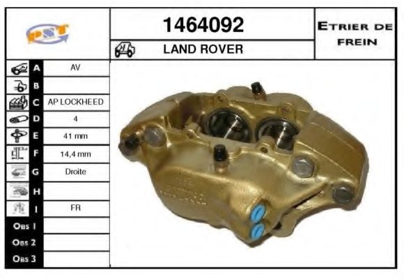 Тормозной суппорт SNRA 1464092