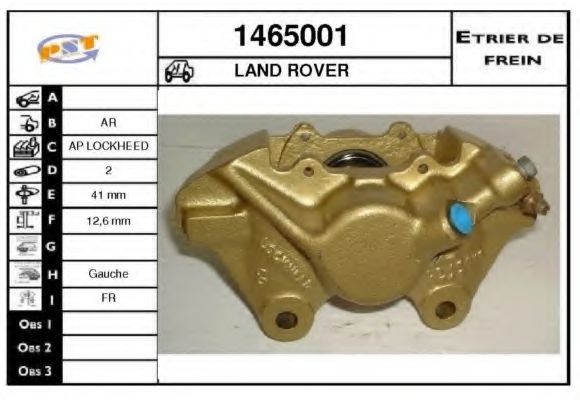 Тормозной суппорт SNRA 1465001