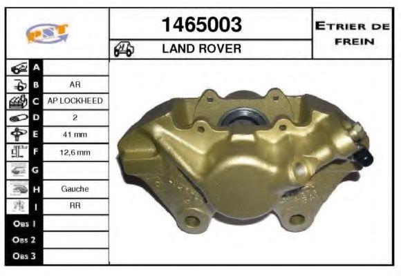 Тормозной суппорт SNRA 1465003