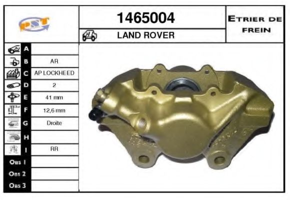 Тормозной суппорт SNRA 1465004
