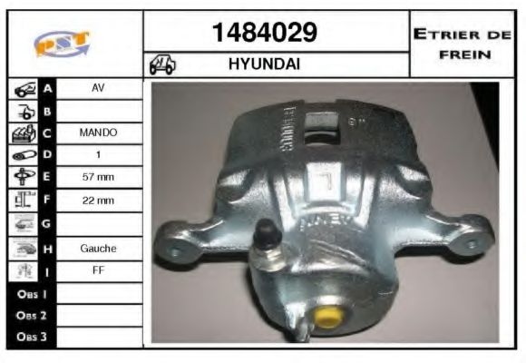 Тормозной суппорт SNRA 1484029