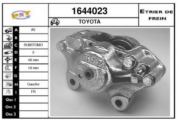 Тормозной суппорт BUDWEG CALIPER 34344