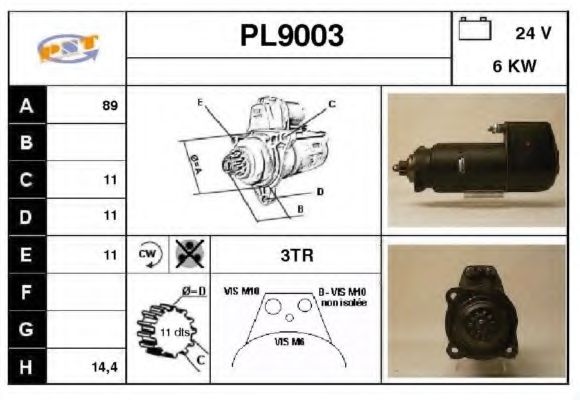Стартер SNRA PL9003